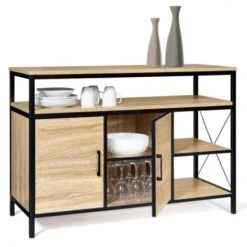 Buffet Bas 2 Portes DETROIT Design Industriel -Homcomes Boutique 46281013 4