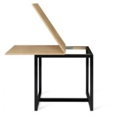 Table à Manger Extensible DETROIT 6-8 Personnes 80-160 Cm Design Industriel -Homcomes Boutique 46281016 3