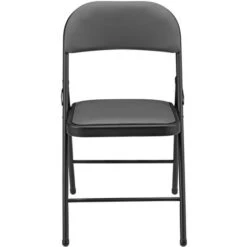 ProTec Lot De 6 Chaise De Bureau Chaise De Conférence Chaise De Salon Pliante Chaise Visiteur Rembourrée Similicuir Métal 46 Cm X 80 Cm X 50 Cm [pro.tec] -Homcomes Boutique 4895308 4