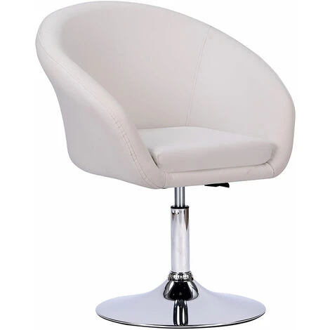 Tabouret De Bar En Simili Blanc GABIN 3 Tabouret De Bar En Simili Blanc GABIN