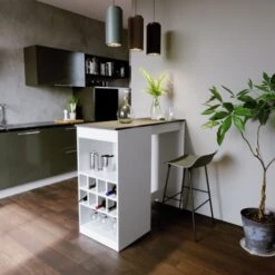 Table De Bar Vicco „Ross“ Blanche/Anthracite Vicco -Homcomes Boutique 52051048 3