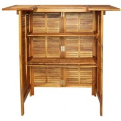 Topdeal Table De Bar 110 X 50 X 105 Cm Bois D'acacia Massif VDFF28228FR -Homcomes Boutique 52102133 4