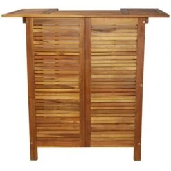 Topdeal Table De Bar 110 X 50 X 105 Cm Bois D'acacia Massif VDFF28228FR -Homcomes Boutique 52102133 5