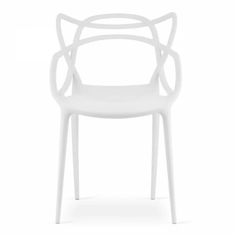 KATOI - Lot De 4 Chaises En PP Style Moderne - 82.5x55x54 Cm - Chaise De Salle à Manger 4 KATOI - Lot De 4 Chaises En PP Style Moderne - 82.5x55x54 Cm - Chaise De Salle à Manger – Image 2