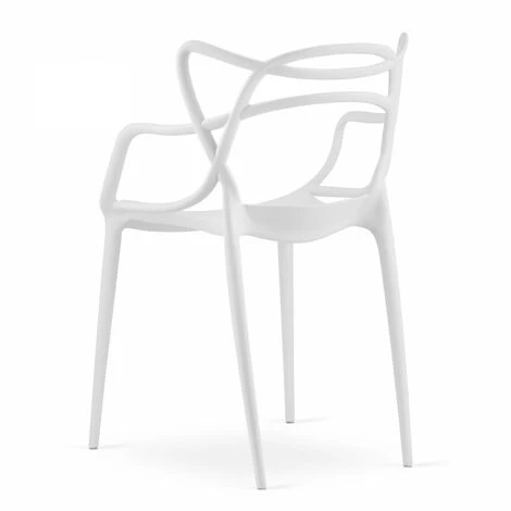 KATOI - Lot De 4 Chaises En PP Style Moderne - 82.5x55x54 Cm - Chaise De Salle à Manger 6 KATOI - Lot De 4 Chaises En PP Style Moderne - 82.5x55x54 Cm - Chaise De Salle à Manger – Image 4