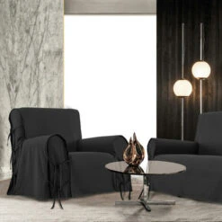 Housse De Fauteuil Stella Gris Anthracite -Homcomes Boutique 53599195 3