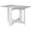 SiFree®Table à Manger Pliante De Style Contemporain Table De Cuisine Pliable 1037673.4cm Bois Blanc -Homcomes Boutique 55510791 1