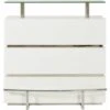 Paris Prix - Comptoir Meuble De Bar Starmo 120cm Blanc