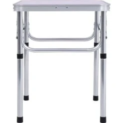 Nova Table Pliante à Partir De Camping En Aluminium 60x45cm Différentes Couleurs Table Pliable De Camping Blanc Aluminium 60x45 Cm Couleur : Argent -Homcomes Boutique 57225691 4