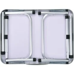 Nova Table Pliante à Partir De Camping En Aluminium 60x45cm Différentes Couleurs Table Pliable De Camping Blanc Aluminium 60x45 Cm Couleur : Argent -Homcomes Boutique 57225691 5