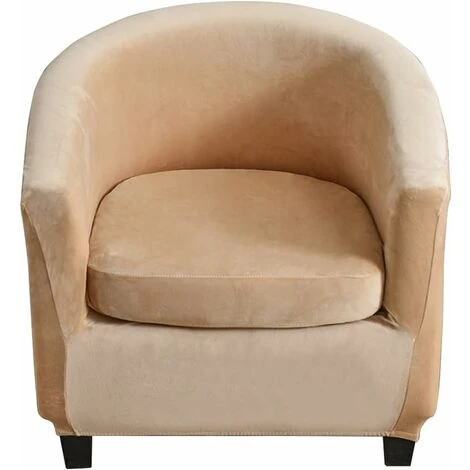 Housse De Chaise Cabriolet 2 Pièces Housses Chaise De Club Extensible En Velours Housse Fauteuil Cabriolet Beige 3 Housse De Chaise Cabriolet 2 Pièces Housses Chaise De Club Extensible En Velours Housse Fauteuil Cabriolet Beige