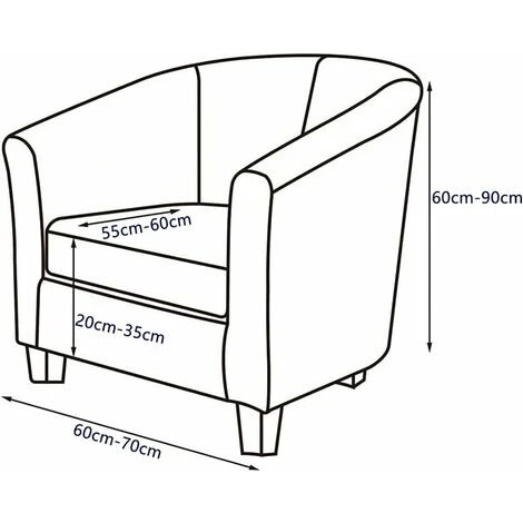 Housse De Chaise Cabriolet 2 Pièces Housses Chaise De Club Extensible En Velours Housse Fauteuil Cabriolet Beige 6 Housse De Chaise Cabriolet 2 Pièces Housses Chaise De Club Extensible En Velours Housse Fauteuil Cabriolet Beige – Image 4