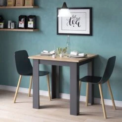 Table à Manger „Karlos 80cm Anthracite/Goldkraft Vicco -Homcomes Boutique 59175056 3
