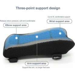 2 Pièces Coussins D'accoudoir Pour Chaise De Bureau Et De Jeu - Coussin Avec Gel Refroidissant - Mousse à Mémoire De Forme - Pour Soulager Les Coudes 10 2 Pièces Coussins D'accoudoir Pour Chaise De Bureau Et De Jeu - Coussin Avec Gel Refroidissant - Mousse à Mémoire De Forme - Pour Soulager Les Coudes -Homcomes Boutique 64448012 4
