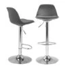 Lot De 2 Tabourets De Bar KARL Design Gris -Homcomes Boutique 6462566 1