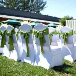 Froadp Lot De 50 Moderne Housses De Chaise De Salle à Manger Extensible Ruban Stretch Couverture De Chaise Blanc Pour Mariage Décoration Banquet Cérémonie Fêtes -Homcomes Boutique 65112662 4