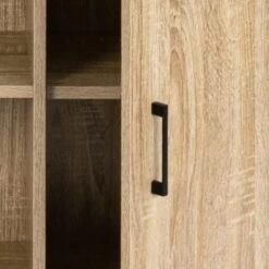 Buffet 2 Portes DETROIT Avec étagère Design Industriel -Homcomes Boutique 66095676 5