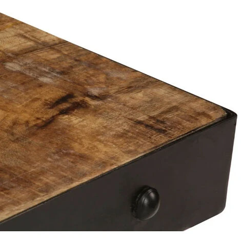 Table Basse Sur Roulettes Manguier Massif Foncé Stracco 6 Table Basse Sur Roulettes Manguier Massif Foncé Stracco – Image 4