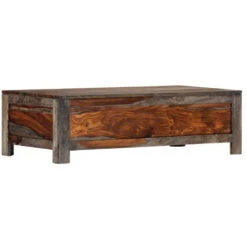 Table Basse Rectangulaire 6 Tiroirs Sesham Massif Foncé Mika -Homcomes Boutique 66902014 4