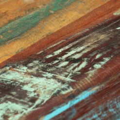 Table Basse Rectangulaire Bois Massif Recyclé Et Métal Noir Boust 3 -Homcomes Boutique 66902201 4