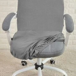Chaise De Housse De Bureau Résistant à L'eau Gris Extensible Jacquard Housse De Chaise D'ordinateur Pour Accoudoir Chaises,M(housse De Chaiset) 11 Chaise De Housse De Bureau Résistant à L'eau Gris Extensible Jacquard Housse De Chaise D'ordinateur Pour Accoudoir Chaises,M(housse De Chaiset) -Homcomes Boutique 67371134 5