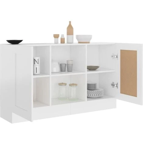 Buffet De Cuisine Buffet Bahut / Blanc 120x30,5x70 Cm Aggloméré 3 Buffet De Cuisine Buffet Bahut / Blanc 120x30,5x70 Cm Aggloméré