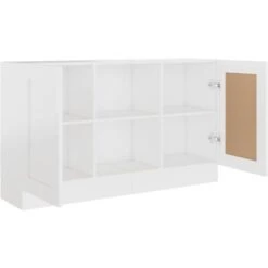 Buffet De Cuisine Buffet Bahut / Blanc 120x30,5x70 Cm Aggloméré 11 Buffet De Cuisine Buffet Bahut / Blanc 120x30,5x70 Cm Aggloméré -Homcomes Boutique 67652276 5