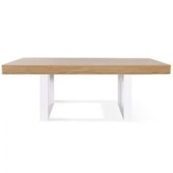 Table à Manger PHOENIX 10 Personnes Bois Et Blanc 225 Cm -Homcomes Boutique 68132853 3