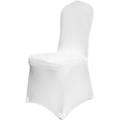 VEVOR Couverture Housses De Chaise Blanc élastique Pour De Mariage 50 Pièces