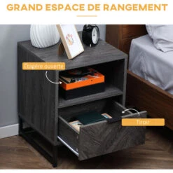 HOMCOM Buffet 2 Portes 2 étagères Réglables Style Bohème Chic Cannage En Rotin Panneaux Aspect Bois Clair -Homcomes Boutique 71059962 5