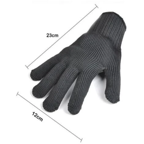 1paire Gants De Travail En Fibres D'acier Inoxydable Gants Résistant à La Coupure, Gants De Protection Anti-coupure Anti-statique FUIENKO 6 1paire Gants De Travail En Fibres D'acier Inoxydable Gants Résistant à La Coupure, Gants De Protection Anti-coupure Anti-statique FUIENKO – Image 4