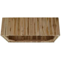 Table Basse Rectangulaire Teck Massif Foncé Heavy -Homcomes Boutique 77747250 5