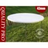 Table De Pliante Ø154cm, Gris Clair (1 Pcs) -Homcomes Boutique 81221383 1