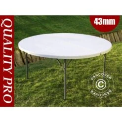 Table De Pliante Ø154cm, Gris Clair (1 Pcs)