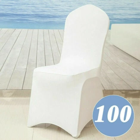 AUFUN 100x Housses De Chaises En Stretch Housse De Chaise Universelle En Lycra Housse De Chaise Pour Mariage Baptême Anniversaire Déco Fêtes Maison 5 AUFUN 100x Housses De Chaises En Stretch Housse De Chaise Universelle En Lycra Housse De Chaise Pour Mariage Baptême Anniversaire Déco Fêtes Maison – Image 3