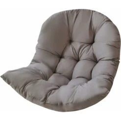 MINKUROW Coussin De Chaise, Coussin Fauteuil Rotin, Coussinets De Chaise Relax Pour Balançoire Panier Suspendu, Coussin De Siège De Panier Pour Intérieur, Extérieur, 80 X 120 Cm, Gris