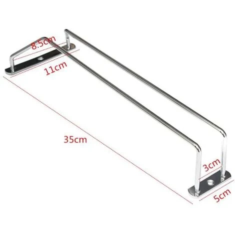 None Casier à Vin Suspendu Casier à Vin En Acier Inoxydable épaissi 35CM 3 None Casier à Vin Suspendu Casier à Vin En Acier Inoxydable épaissi 35CM