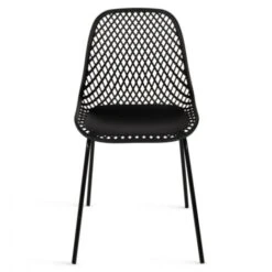 Lot De 4 Chaises MAELYS Noires Pied Métal Pour Salle à Manger 9 Lot De 4 Chaises MAELYS Noires Pied Métal Pour Salle à Manger -Homcomes Boutique 86615128 3