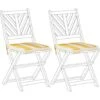 Coussins Décoratifs Jaune Et Blanc En Polyester 37 X 34 Cm à Rayures Jardin Terni 2 Coussins Décoratifs Jaune Et Blanc En Polyester 37 X 34 Cm à Rayures Jardin Terni -Homcomes Boutique 86864088 1