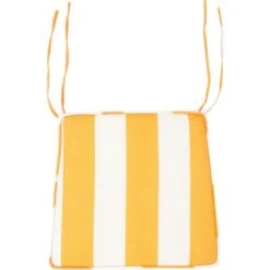 Coussins Décoratifs Jaune Et Blanc En Polyester 37 X 34 Cm à Rayures Jardin Terni -Homcomes Boutique 86864088 4
