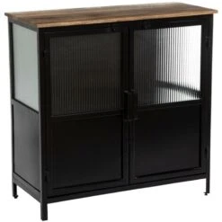 Buffet 2 Portes En Verre Tibo - Atmosphera Créateur D'intérieur