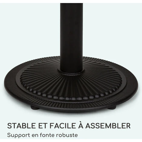 Table De Bistrot Style - Blumfeldt - Style Art Nouveau - 57,5 X 72 Cm (øxh - Plateau Rond En Marbre - Noir , Blanc & Or 7 Table De Bistrot Style - Blumfeldt - Style Art Nouveau - 57,5 X 72 Cm (øxh - Plateau Rond En Marbre - Noir , Blanc & Or – Image 5