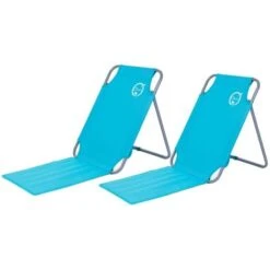 Lot De 2 Chaises Dossiers De Plage Pliables - O'Beach - Dimensions : 45 X 163 X 44 Cm
