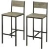 Lot De 2 Chaises Tabourets De Bar Cuisine Chaises De Bar, Avec Repose-Pieds FST53x2 SoBuy® -Homcomes Boutique 8972600 1