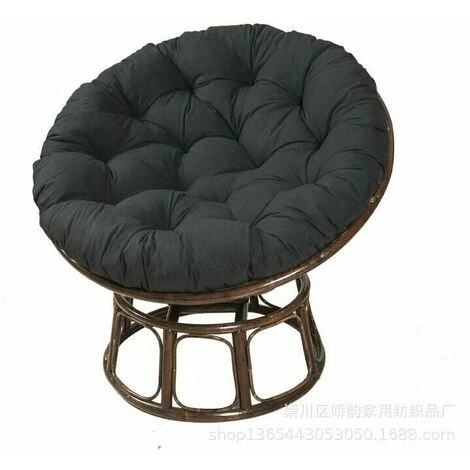 Noir, 100CM 100CM Coussin De Chaise Suspendu Coussin De Nid D'oiseau Coussin De Fauteuil En Rotin Rond 2 Noir, 100CM 100CM Coussin De Chaise Suspendu Coussin De Nid D'oiseau Coussin De Fauteuil En Rotin Rond