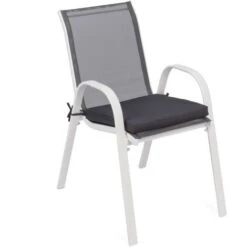 Lot De 6 Coussins De Chaise De Jardin 40x40 Cm Galette Extérieur/intérieur Gris Anthracite 10 Lot De 6 Coussins De Chaise De Jardin 40x40 Cm Galette Extérieur/intérieur Gris Anthracite -Homcomes Boutique 91740466 4