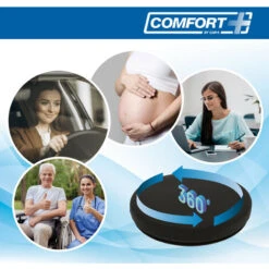 Coussin Confort Assise Ergonomique + Gel Pivotant 360° -Homcomes Boutique 92313627 5