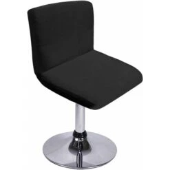 Housse De Tabouret De Bar Avec Dossier Extensible Pour Chaise De Salle à Manger Pivotante