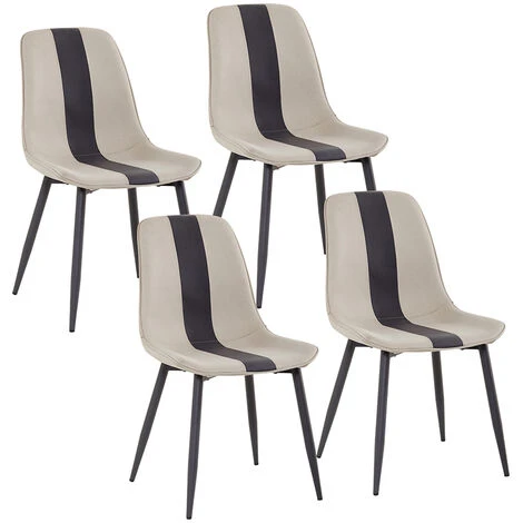 Meerveil Chaises De Salle à Manger, Chaise Cuisine En Tissu Avec Pieds En Métal, Salle à Manger (Kaki,Lot De 4) 3 Meerveil Chaises De Salle à Manger, Chaise Cuisine En Tissu Avec Pieds En Métal, Salle à Manger (Kaki,Lot De 4)