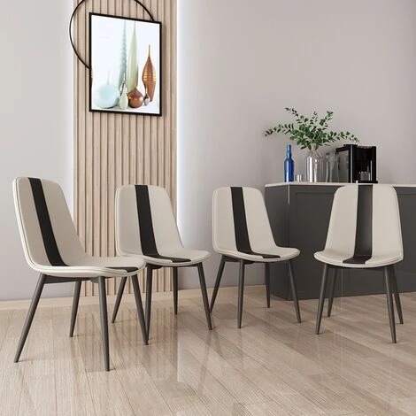 Meerveil Chaises De Salle à Manger, Chaise Cuisine En Tissu Avec Pieds En Métal, Salle à Manger (Kaki,Lot De 4) 4 Meerveil Chaises De Salle à Manger, Chaise Cuisine En Tissu Avec Pieds En Métal, Salle à Manger (Kaki,Lot De 4) – Image 2